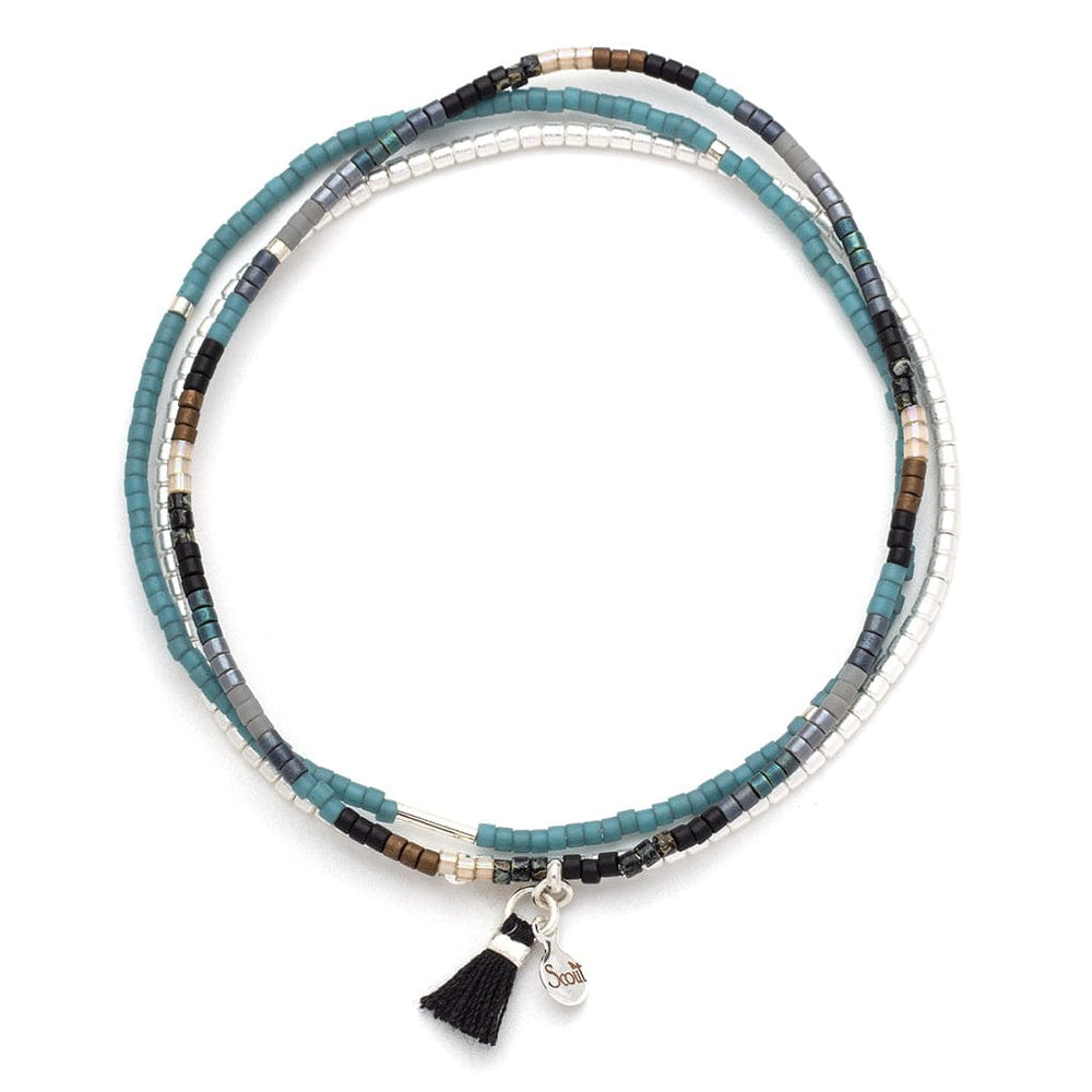 BRC Scout Chromacolor Miyuki Bracelet Trio - Black Multi/Silver