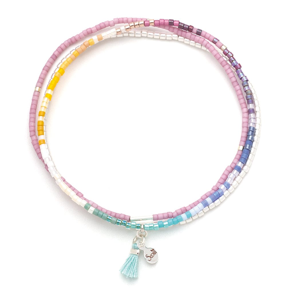 BRC Scout Chromacolor Miyuki Bracelet Trio - Bright Multi/Silver