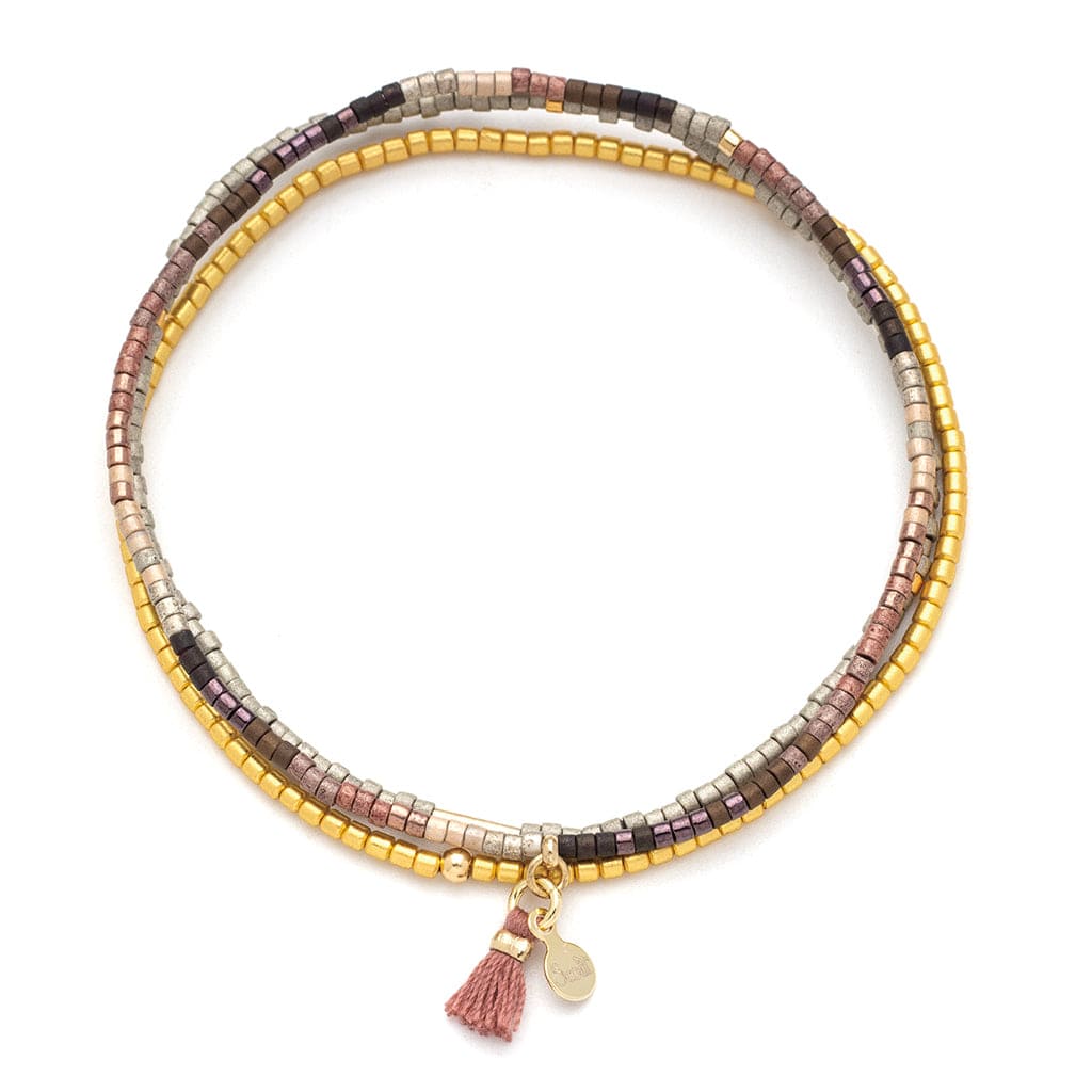 BRC Scout Chromacolor Miyuki Bracelet Trio - Bronze Multi/Gold