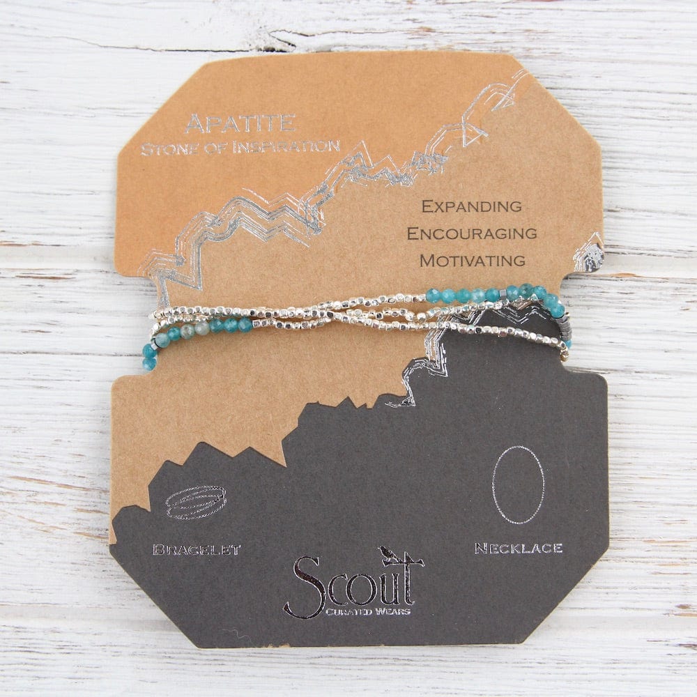 
                      
                        BRC Scout Delicate Apatite Wrap Bracelet and Necklace
                      
                    