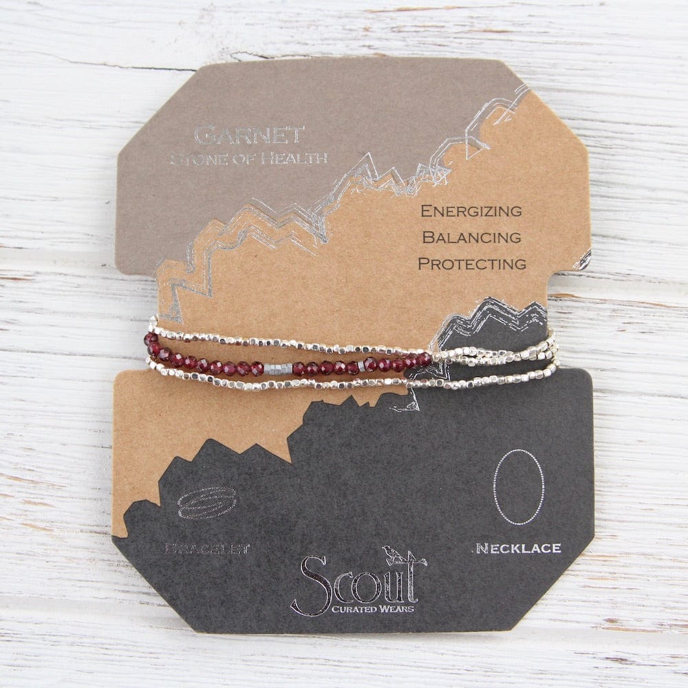 
                      
                        BRC Scout Delicate Garnet Wrap Bracelet and Necklace
                      
                    