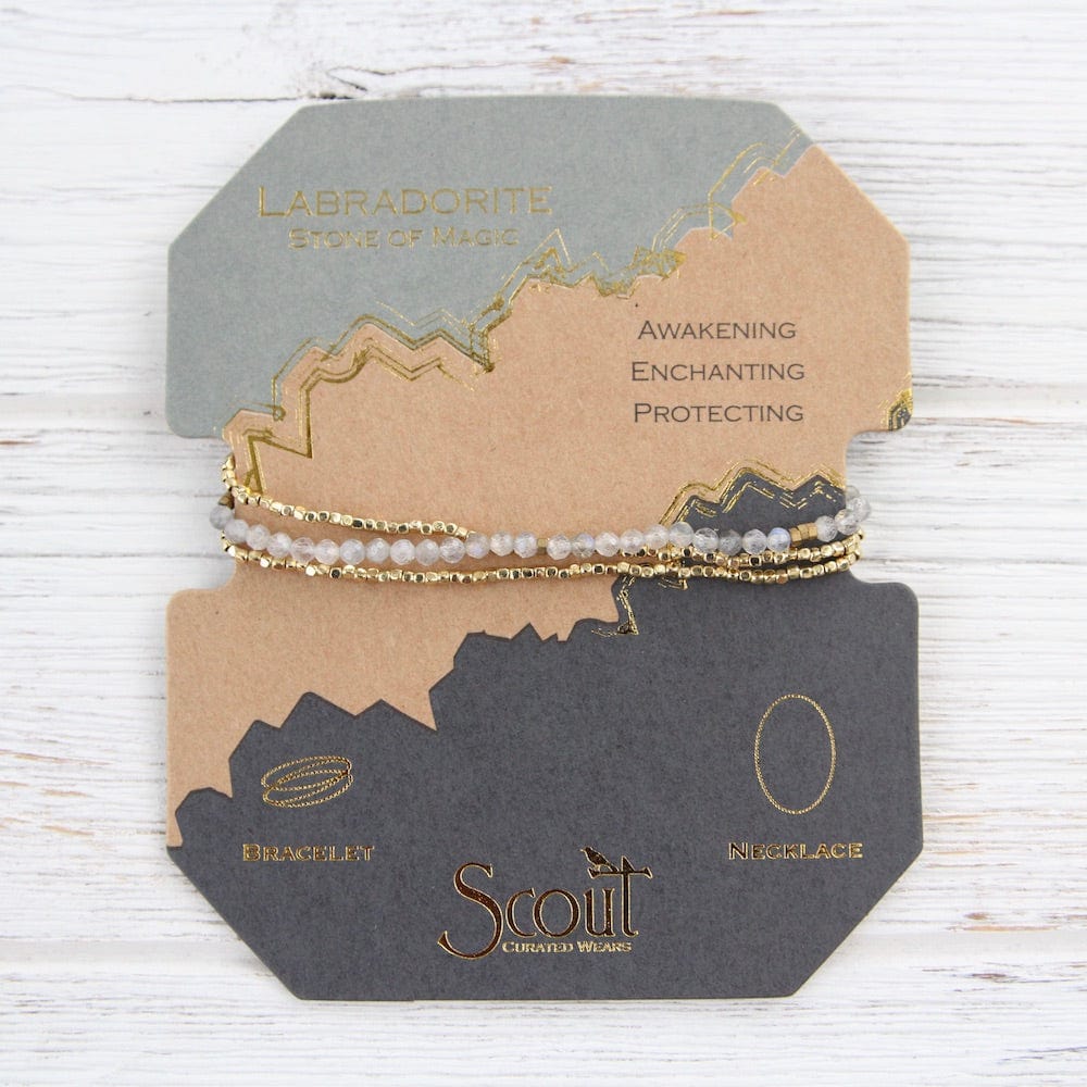 
                  
                    BRC Scout Delicate Labradorite Wrap Bracelet and Necklace
                  
                