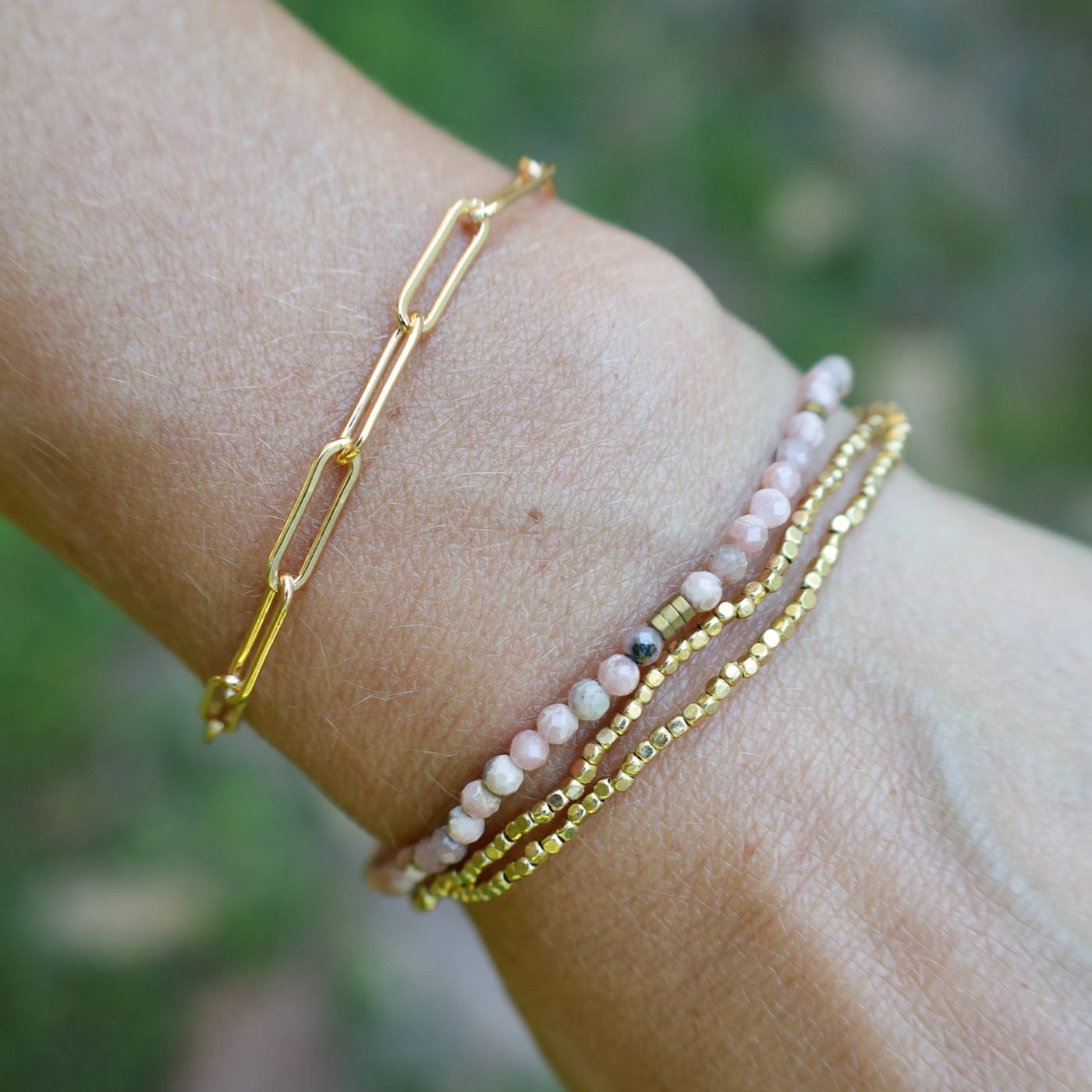 Load image into Gallery viewer, BRC Scout Delicate Rhodochrosite Wrap Bracelet and Necklace
