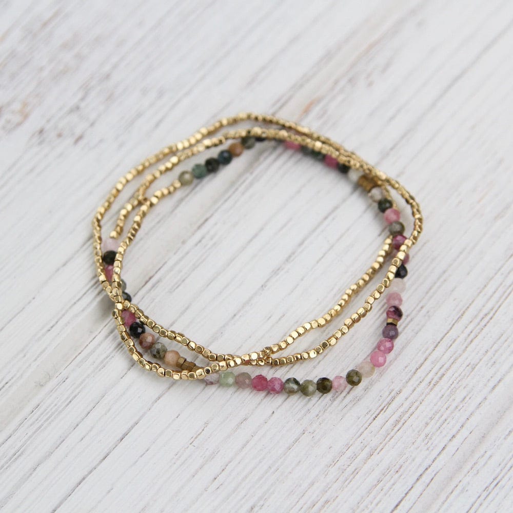 
                      
                        BRC Scout Delicate Tourmaline and Gold Wrap Bracelet and Necklace
                      
                    