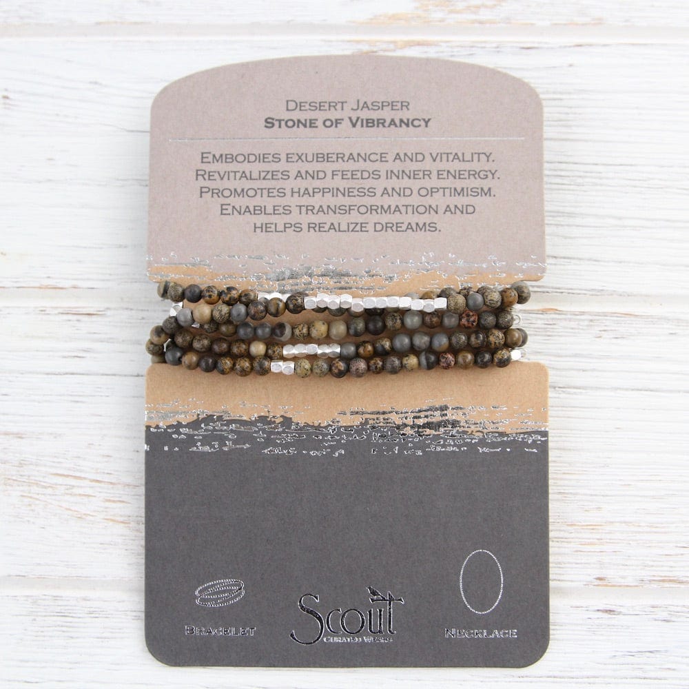 
                      
                        BRC Scout Desert Jasper Wrap Bracelet & Necklace
                      
                    