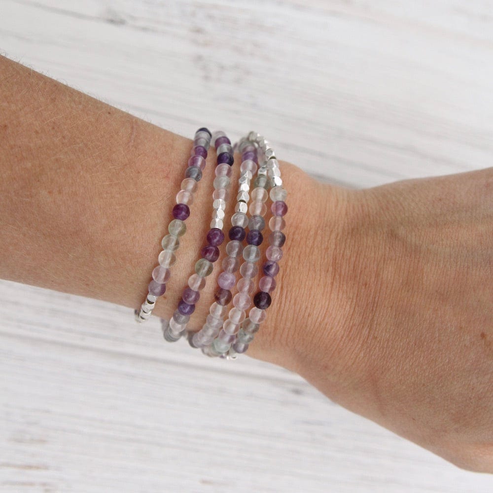 BRC Scout Fluorite Wrap Bracelet & Necklace