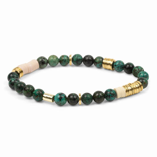 BRC Scout Intermix Stone Stacking Bracelet - African Turquoise