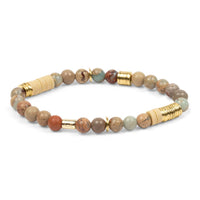 BRC Scout Intermix Stone Stacking Bracelet - Aqua Terr