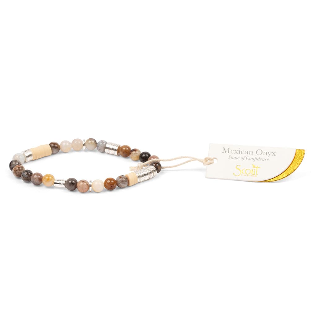 BRC Scout Intermix Stone Stacking Bracelet - Mexican Onyx