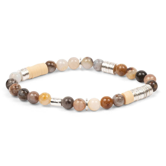 BRC Scout Intermix Stone Stacking Bracelet - Mexican Onyx