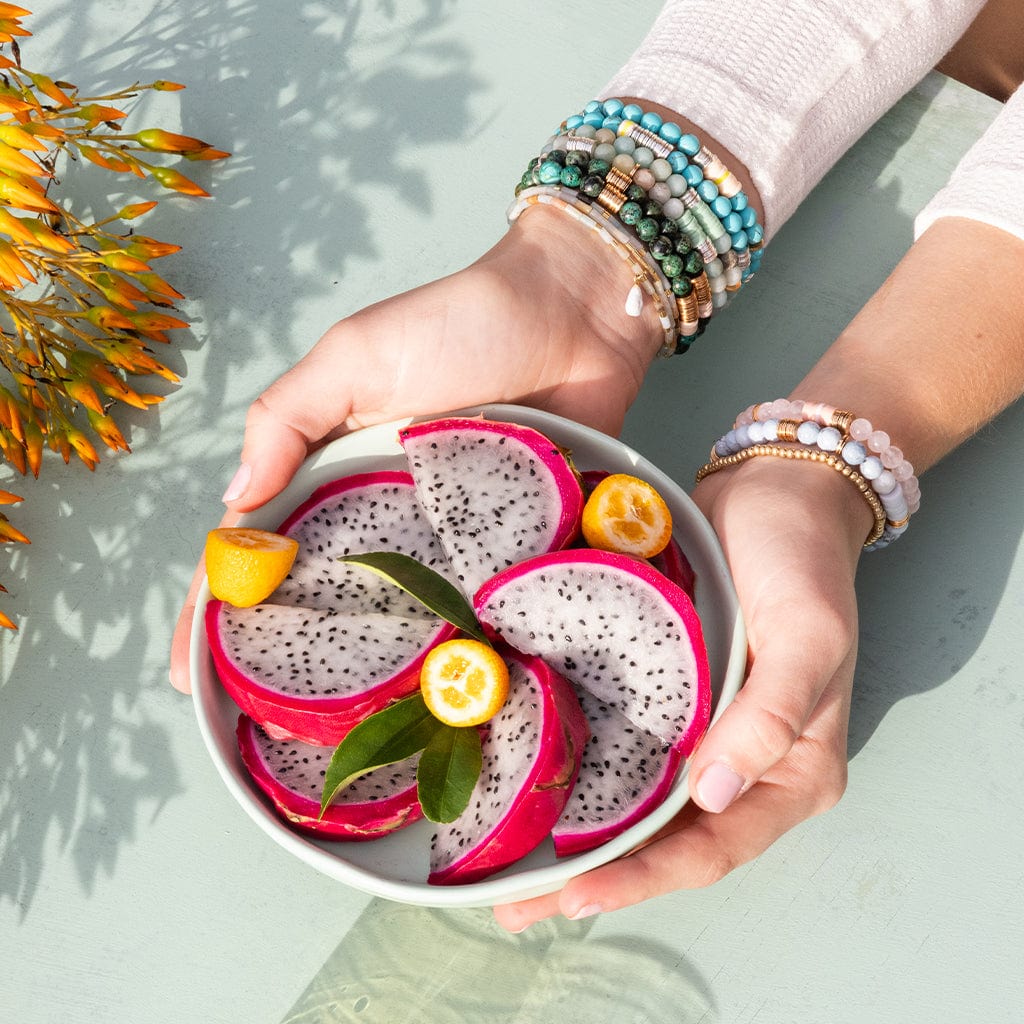 BRC Scout Intermix Stone Stacking Bracelet - Mexican Onyx