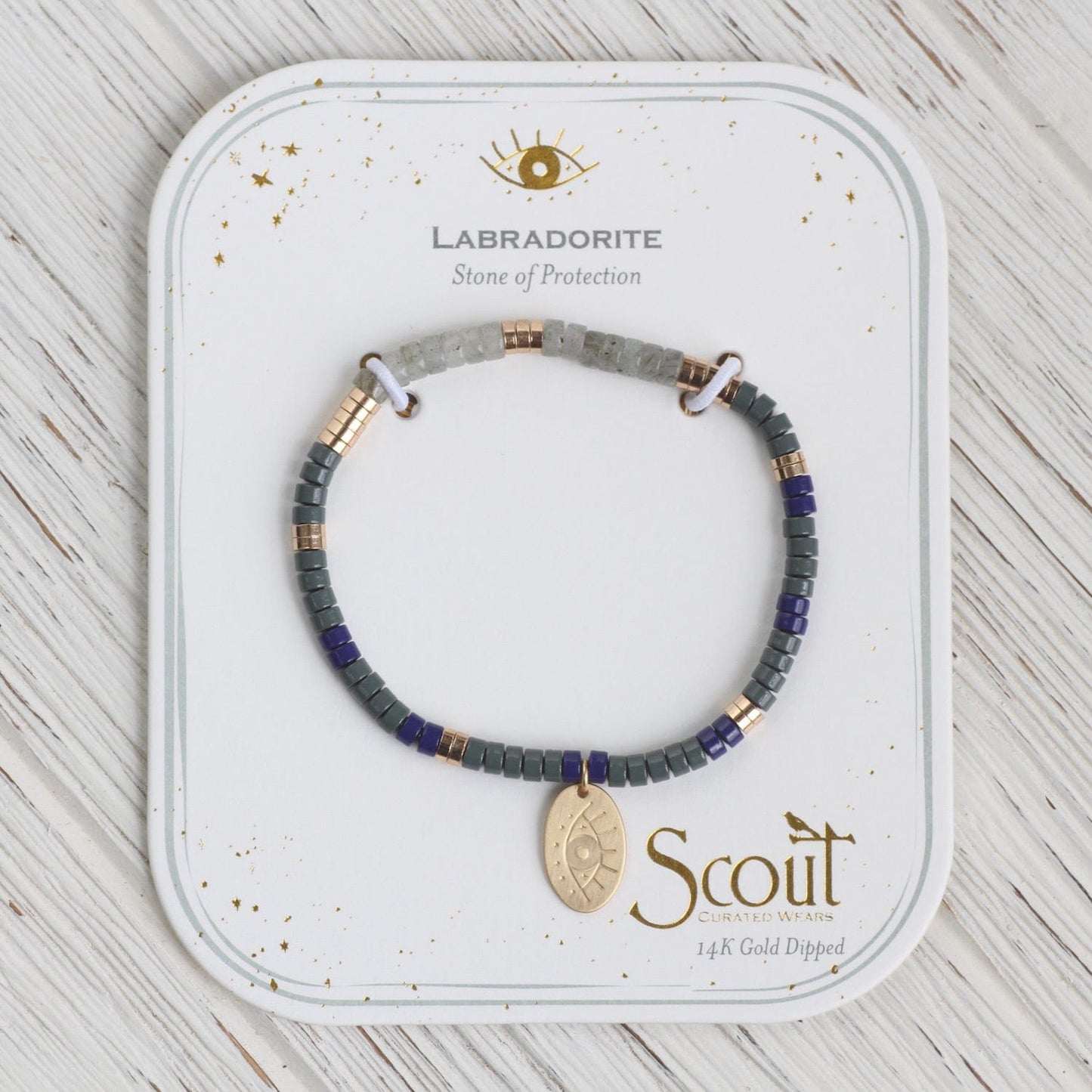 BRC Scout Labradorite Intention Charm Bracelet