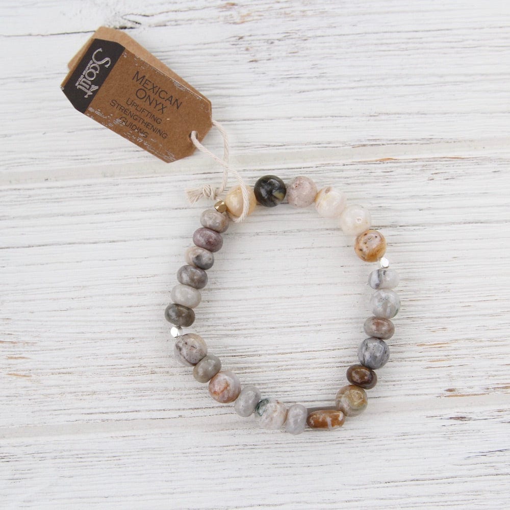 
                      
                        BRC Scout Mexican Onyx Stone Stacking Bracelet
                      
                    