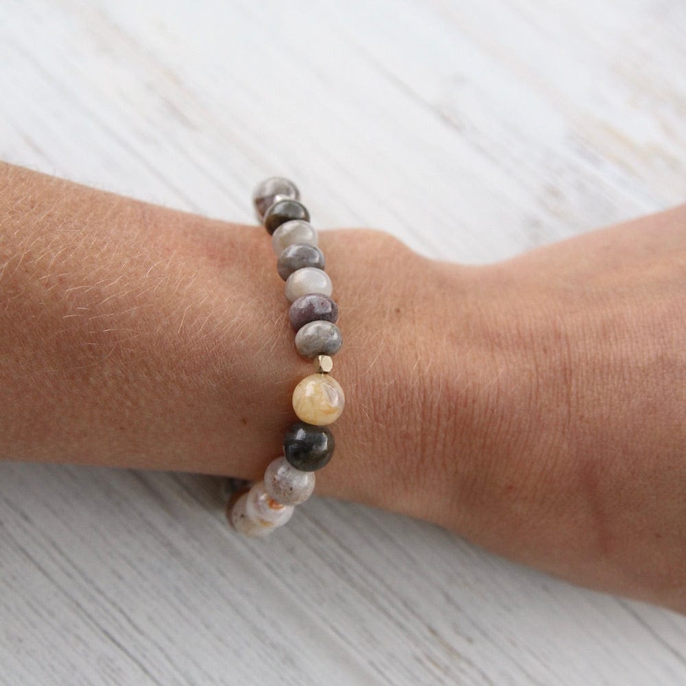 BRC Scout Mexican Onyx Stone Stacking Bracelet