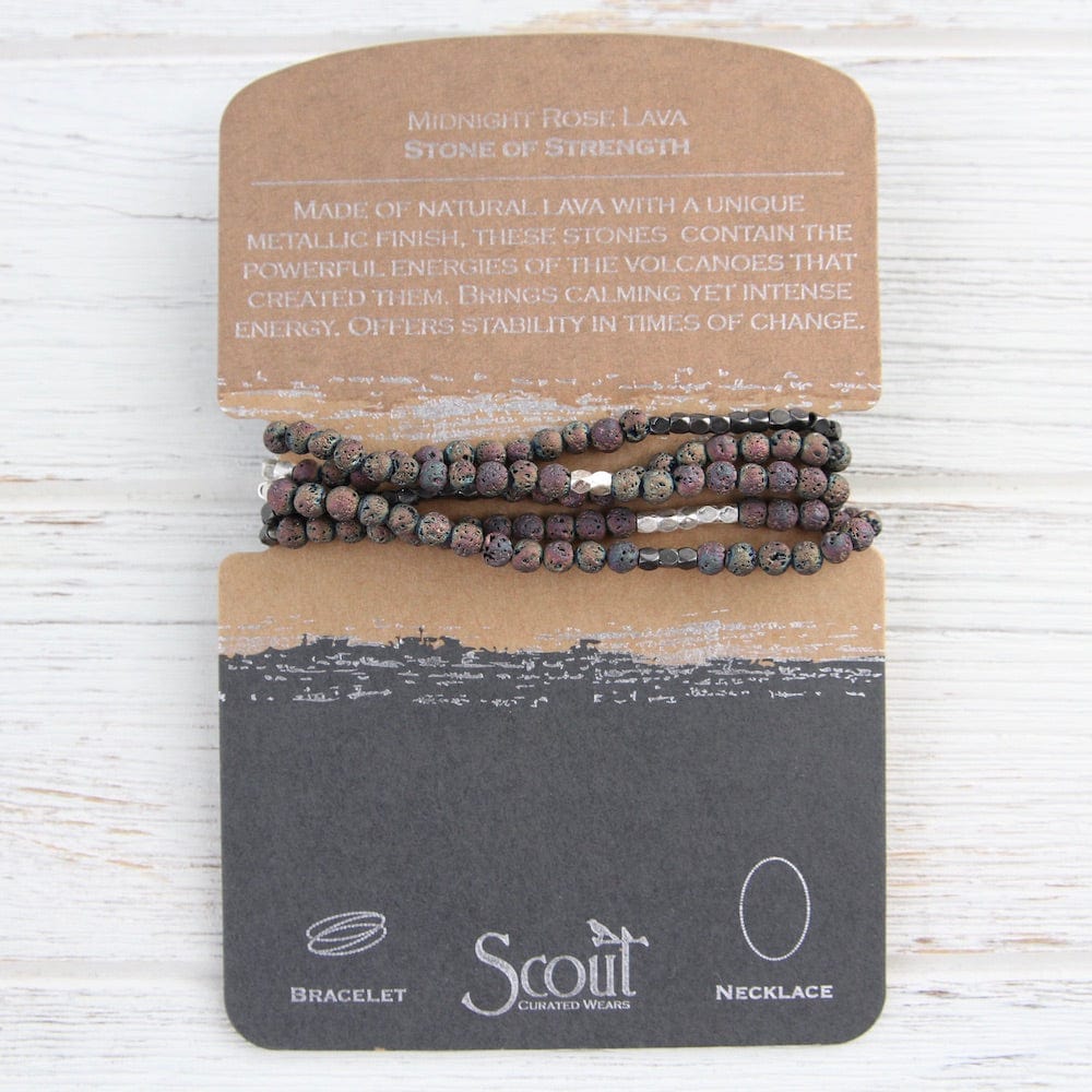 
                      
                        BRC Scout Midnight Rose Lava Wrap Bracelet & Necklace
                      
                    