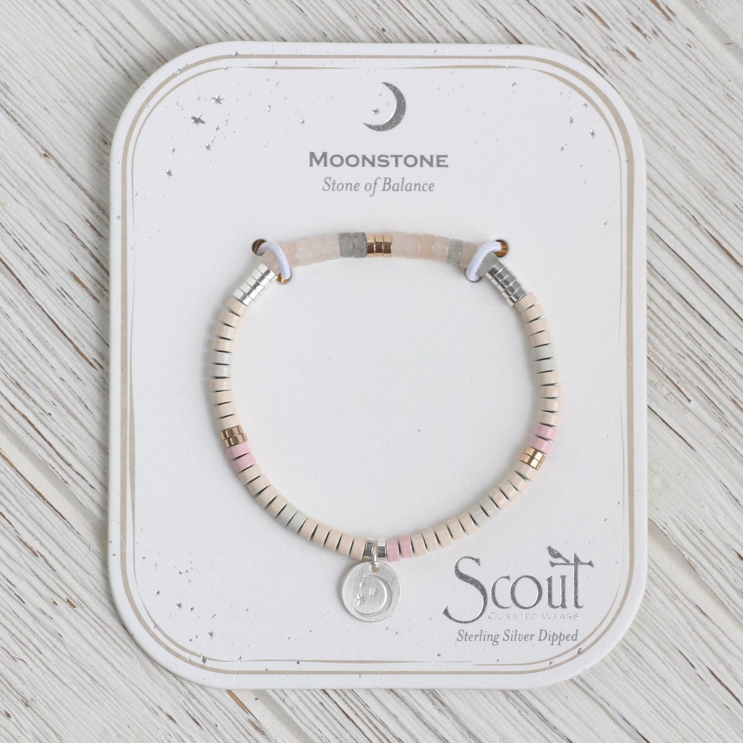 BRC Scout Moonstone Intention Charm Bracelet