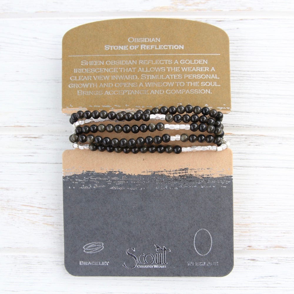 
                  
                    BRC Scout Obsidian Wrap Bracelet & Necklace
                  
                