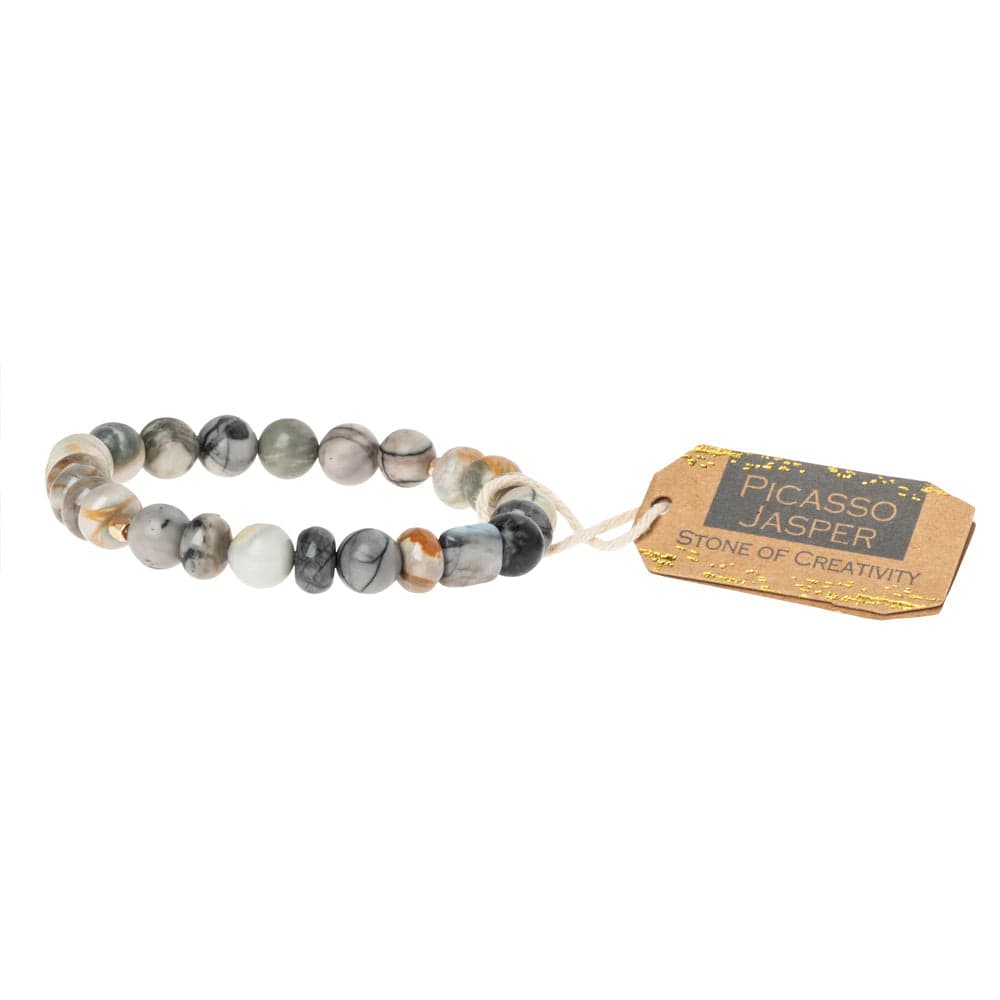 BRC Scout Picasso Jasper Stone Stacking Bracelet