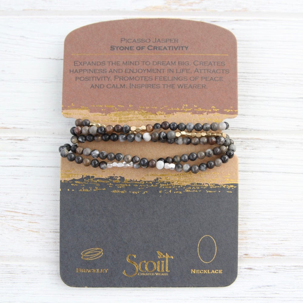 
                      
                        BRC Scout Picasso Jasper Wrap Bracelet & Necklace
                      
                    