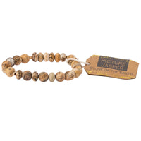 BRC Scout Picture Jasper Stone Stacking Bracelet