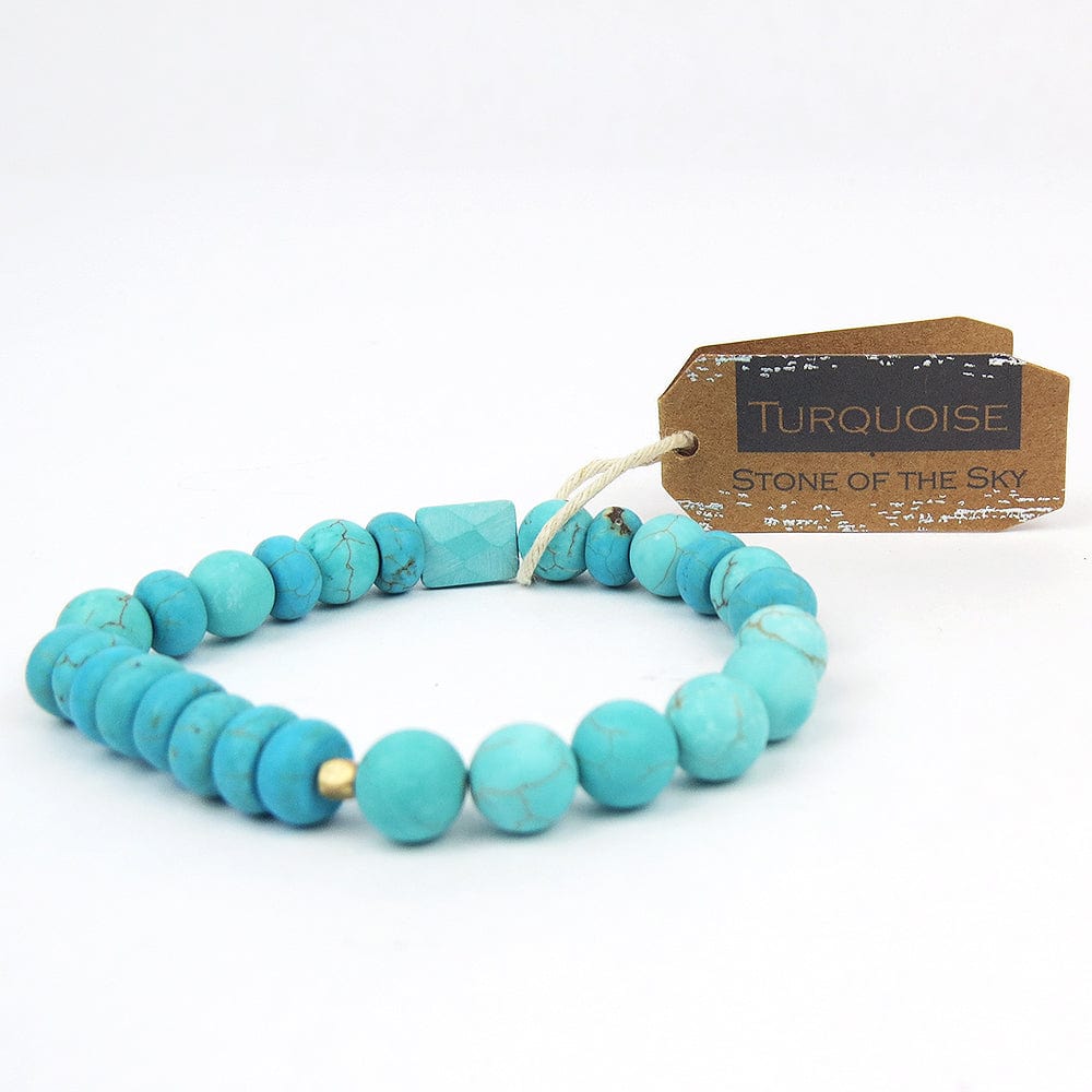 BRC Scout Turquoise Stone Stacking Bracelet