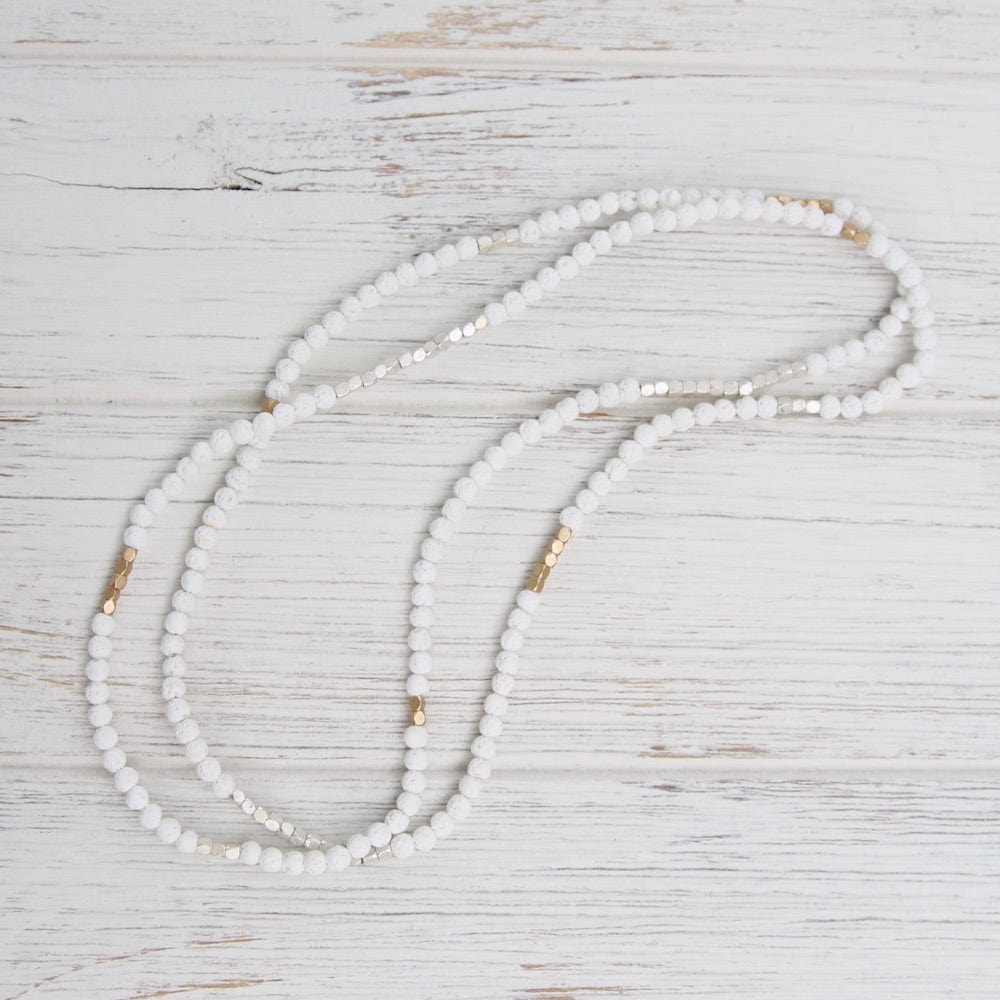 
                  
                    BRC Scout White Lava Wrap Bracelet & Necklace
                  
                