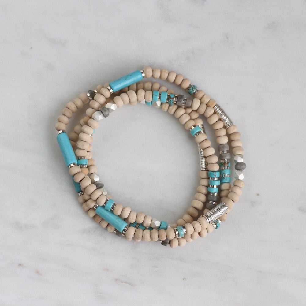 
                      
                        BRC Scout Wood & Turquoise Wrap Bracelet & Necklace
                      
                    