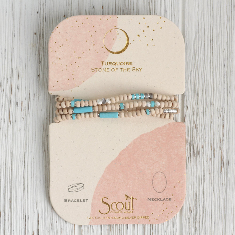 
                      
                        BRC Scout Wood & Turquoise Wrap Bracelet & Necklace
                      
                    