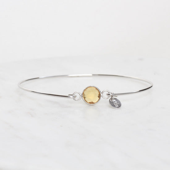 BRC Signature Skinny Bracelet - Citrine