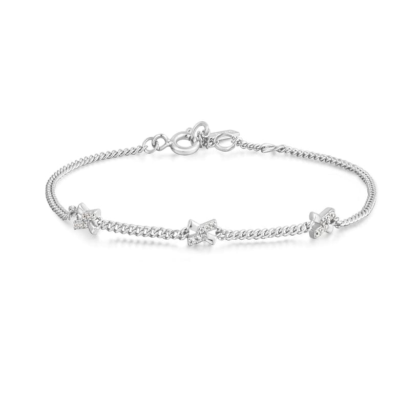 BRC Silver Cross Station Bracelet