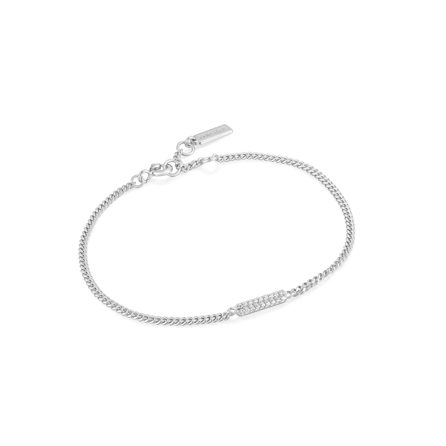 BRC Silver Glam Bar Bracelet