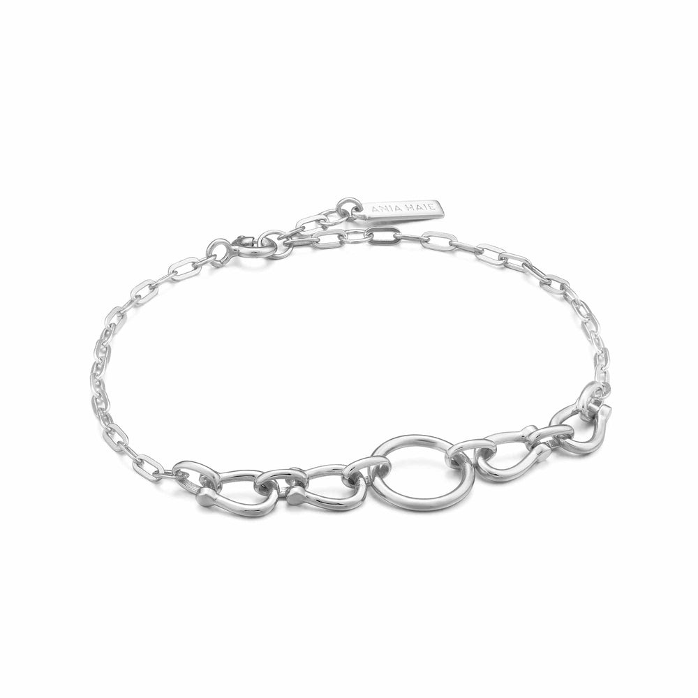 BRC Silver Horseshoe Link Bracelet