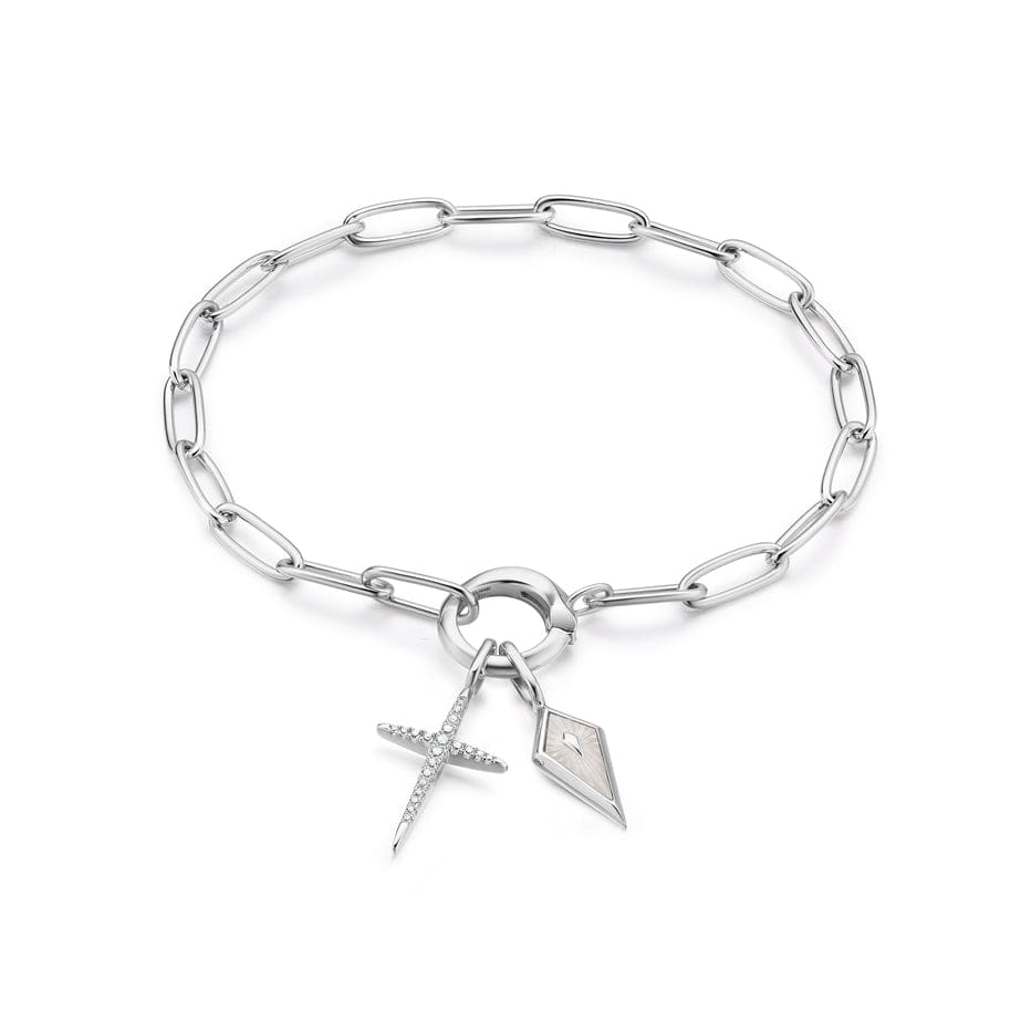 
                  
                    BRC Silver Link Charm Chain Connector Bracelet
                  
                