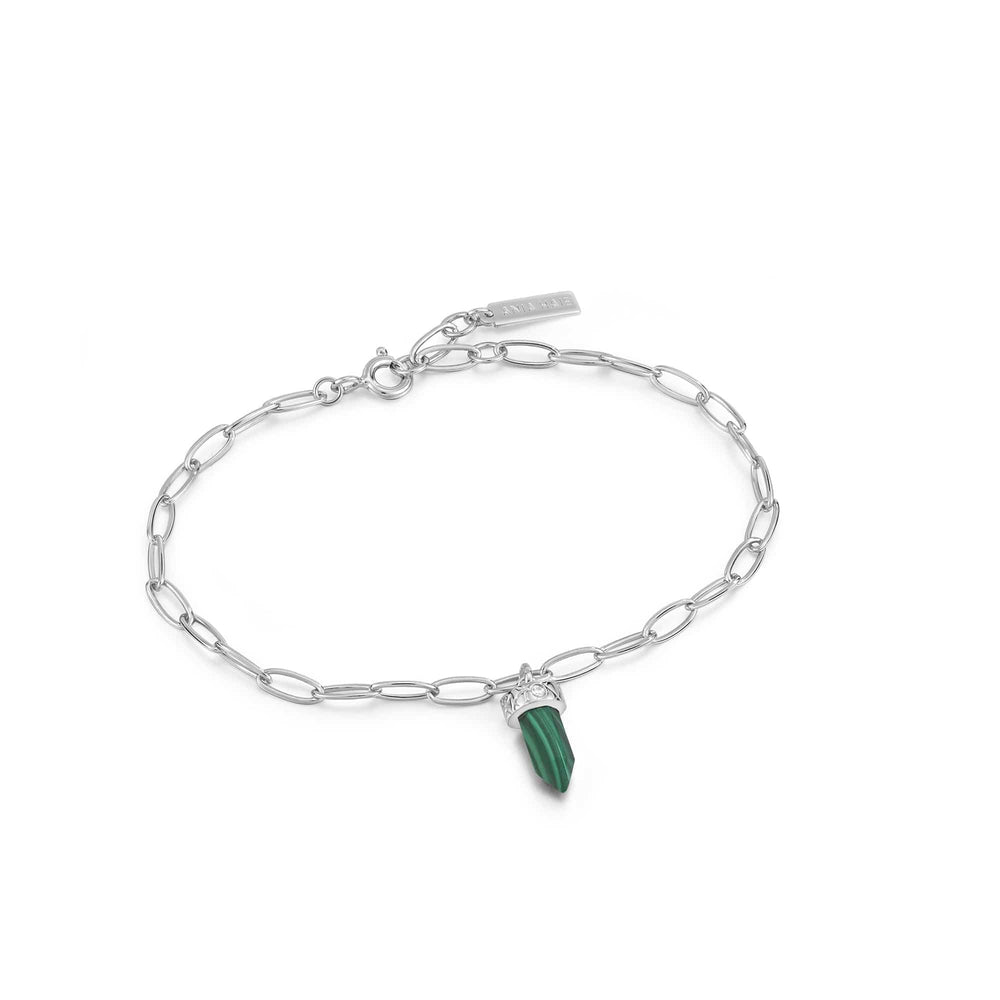 
                      
                        BRC Silver Malachite Point Pendant Bracelet
                      
                    