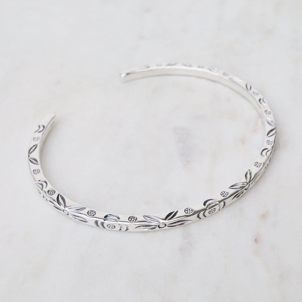 
                  
                    BRC Simple Square Etched Wire Sterling Silver Cuff
                  
                