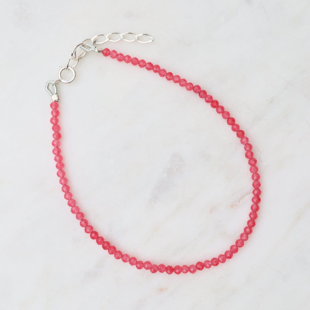 BRC Simple Stone Bracelet - Red Agate