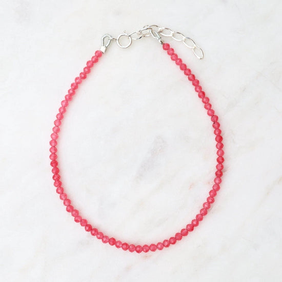 BRC Simple Stone Bracelet - Red Agate