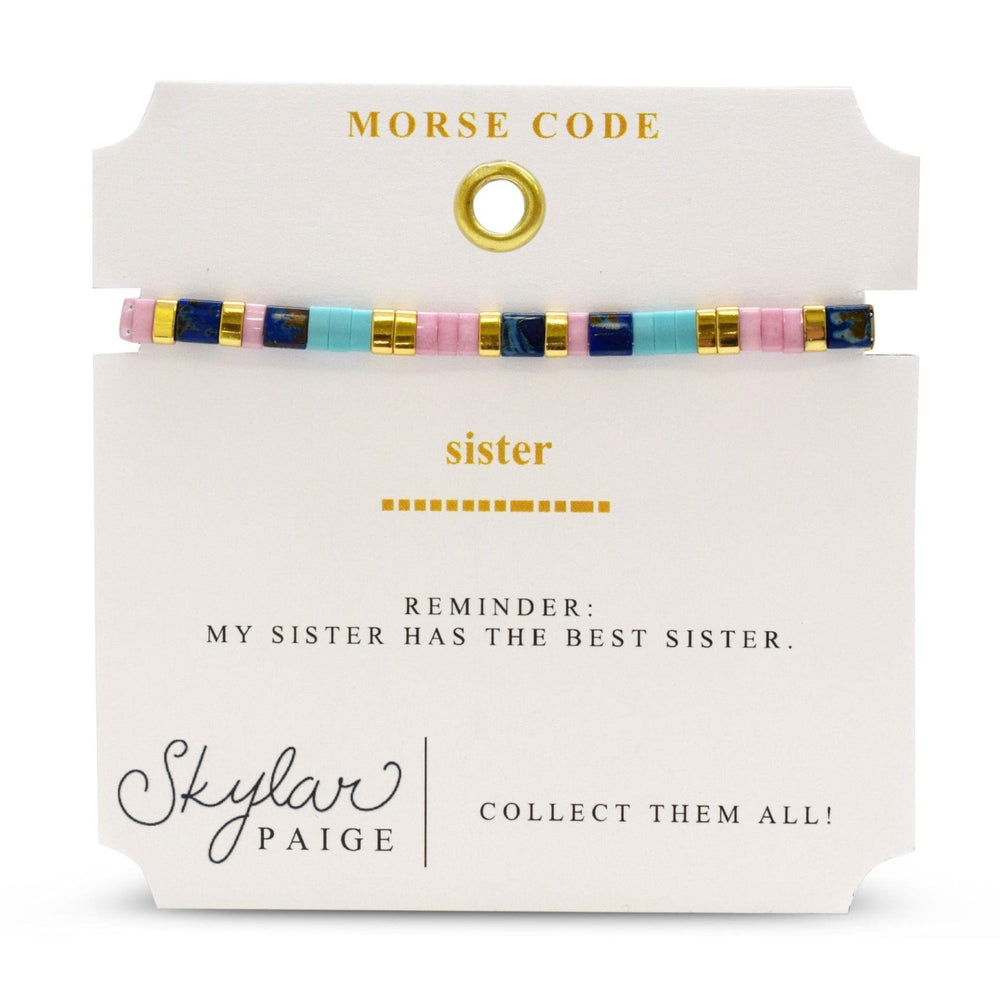 
                      
                        BRC Sister - Morse Code Tila Beaded Bracelet
                      
                    