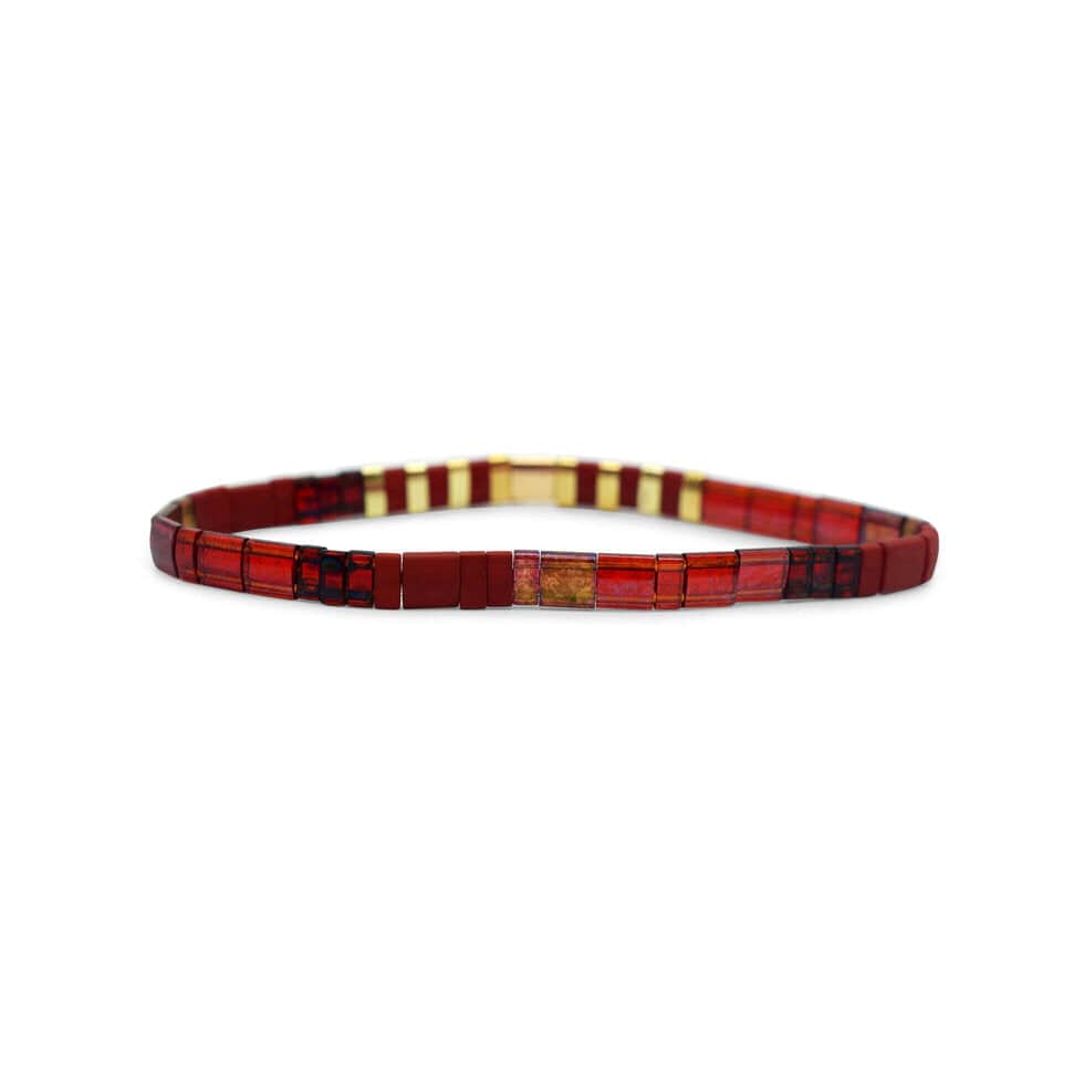 BRC Slay - Morse Code Tila Beaded Bracelet