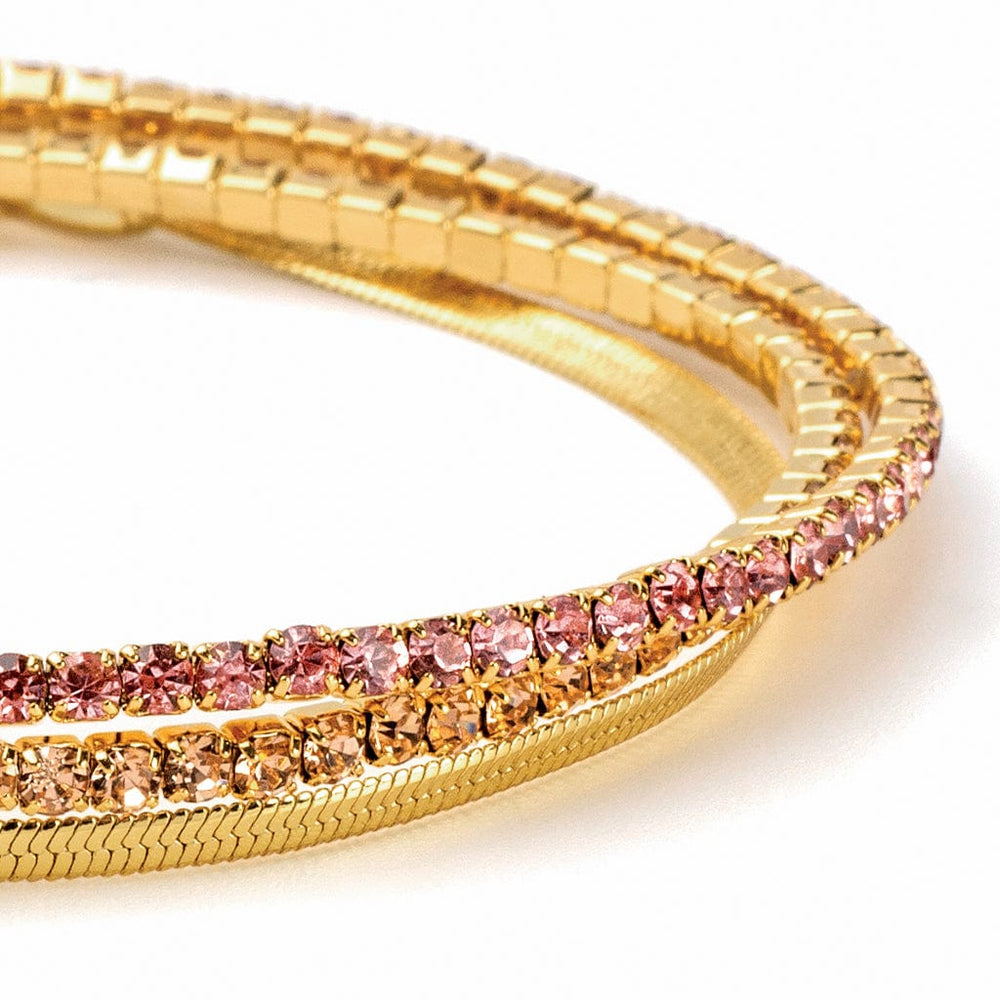 
                      
                        BRC Sparkle & Shine Rhinestone Bracelet Trio - Pink & Gold
                      
                    