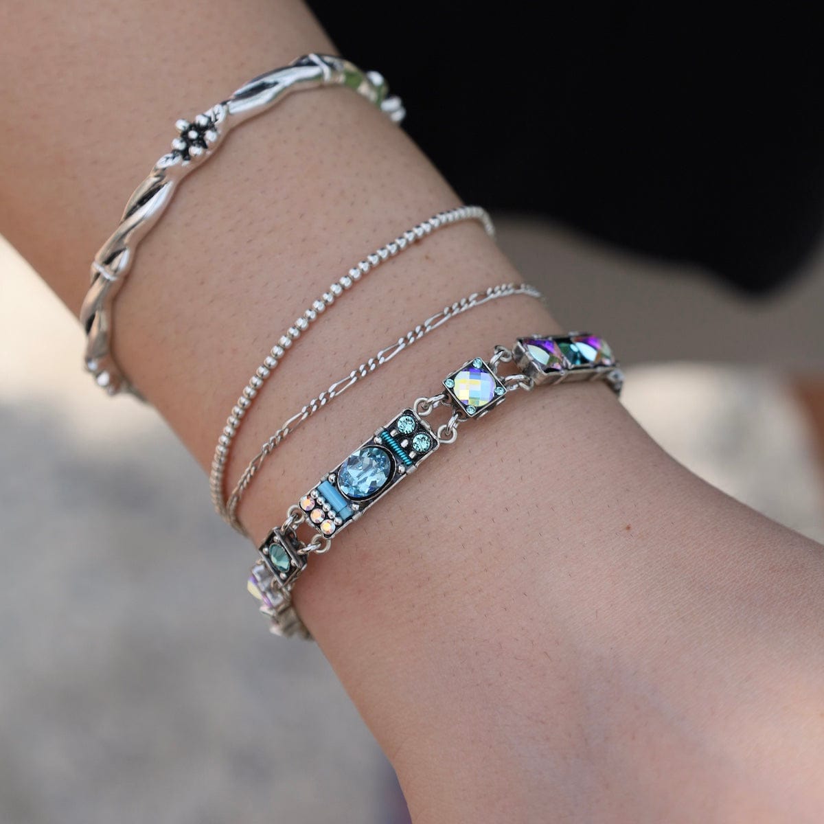 BRC-SPL Light Blue Architectural Bracelet