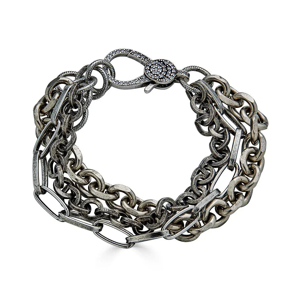 BRC-SPL Silver 3 Strand Bracelet