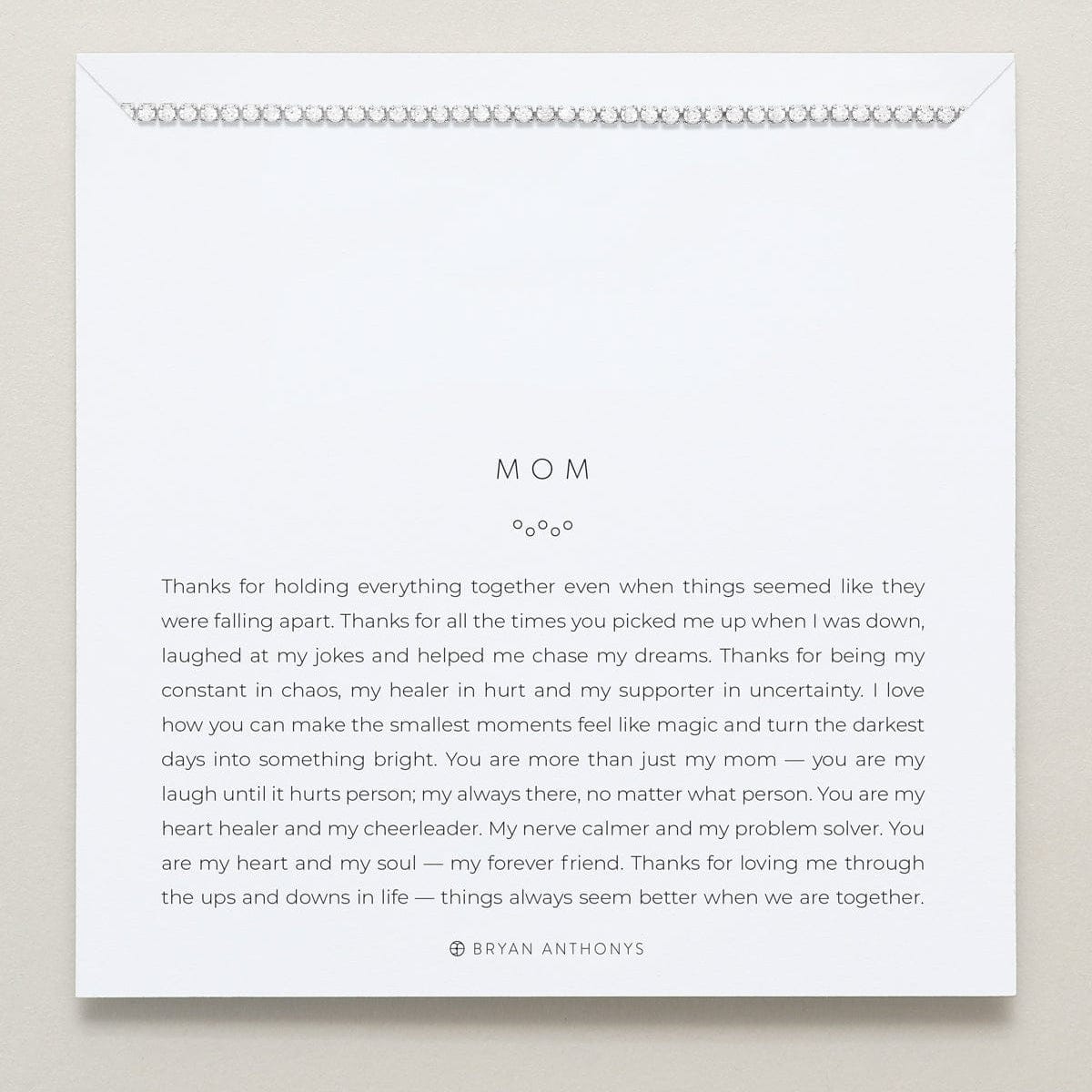 BRC-SPL Silver Plated Mom Tennis Bracelet