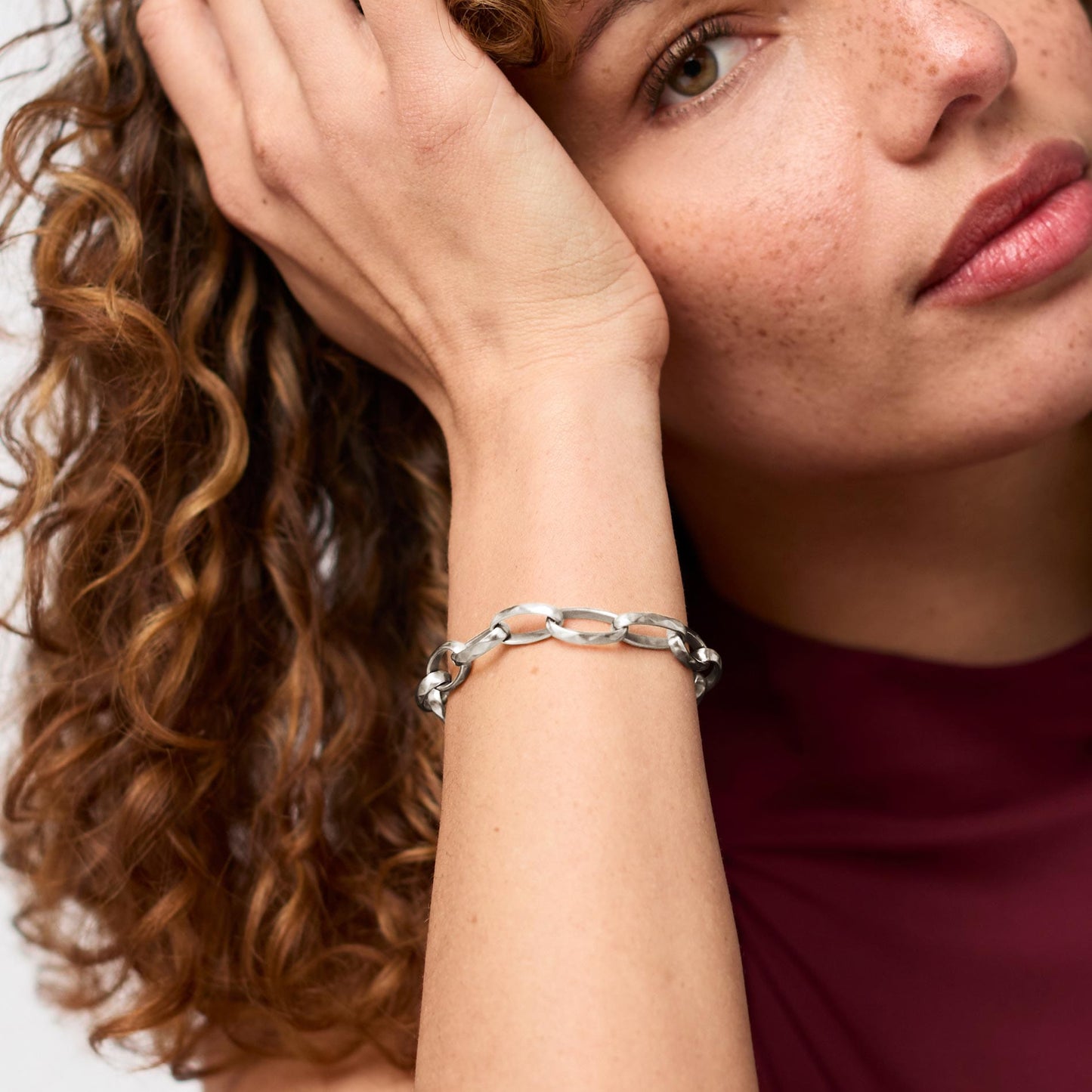 BRC-SPL Silver Solara Link Bracelet
