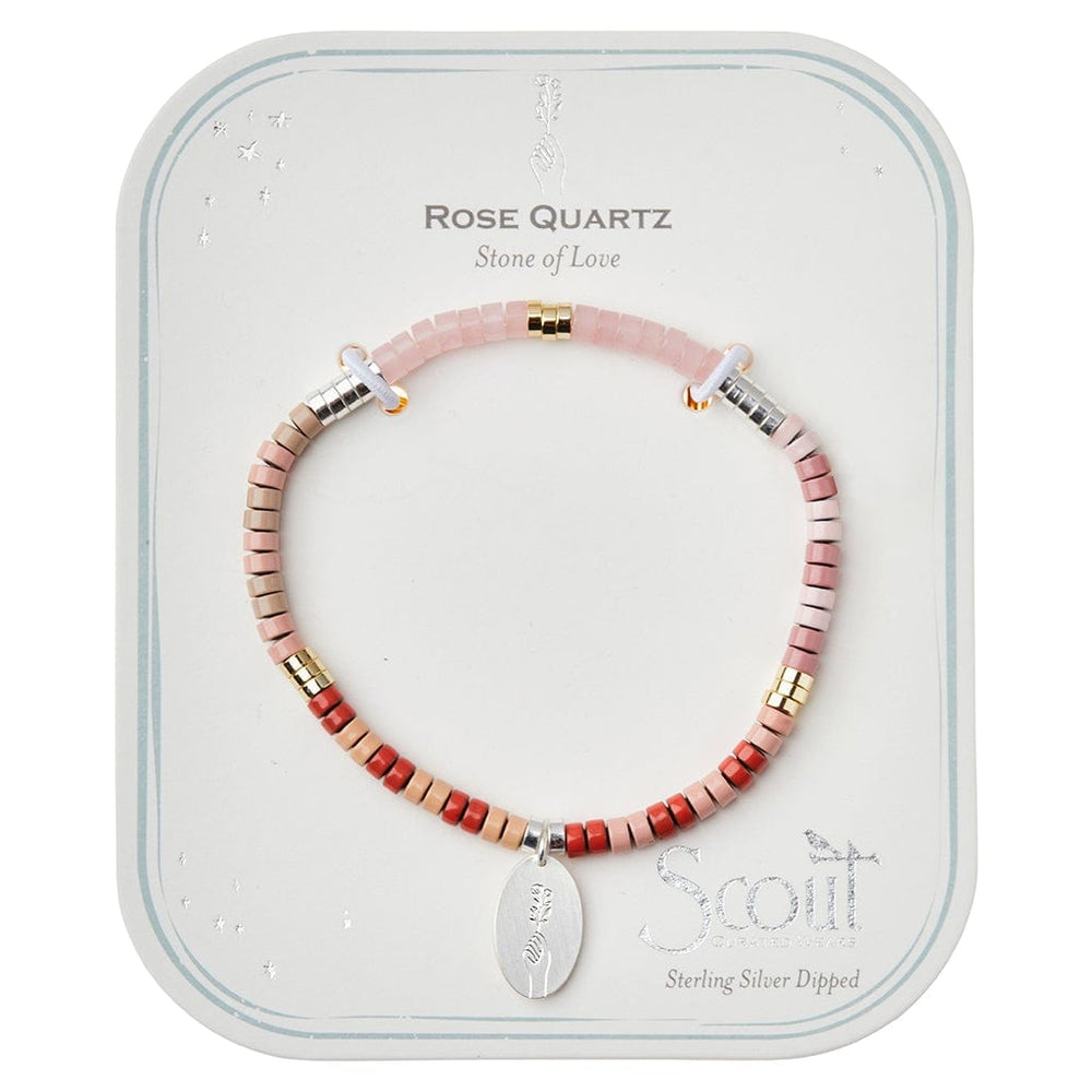 
                      
                        BRC-SPL Stone Intention Charm Bracelet - Rose Quartz/Silver
                      
                    