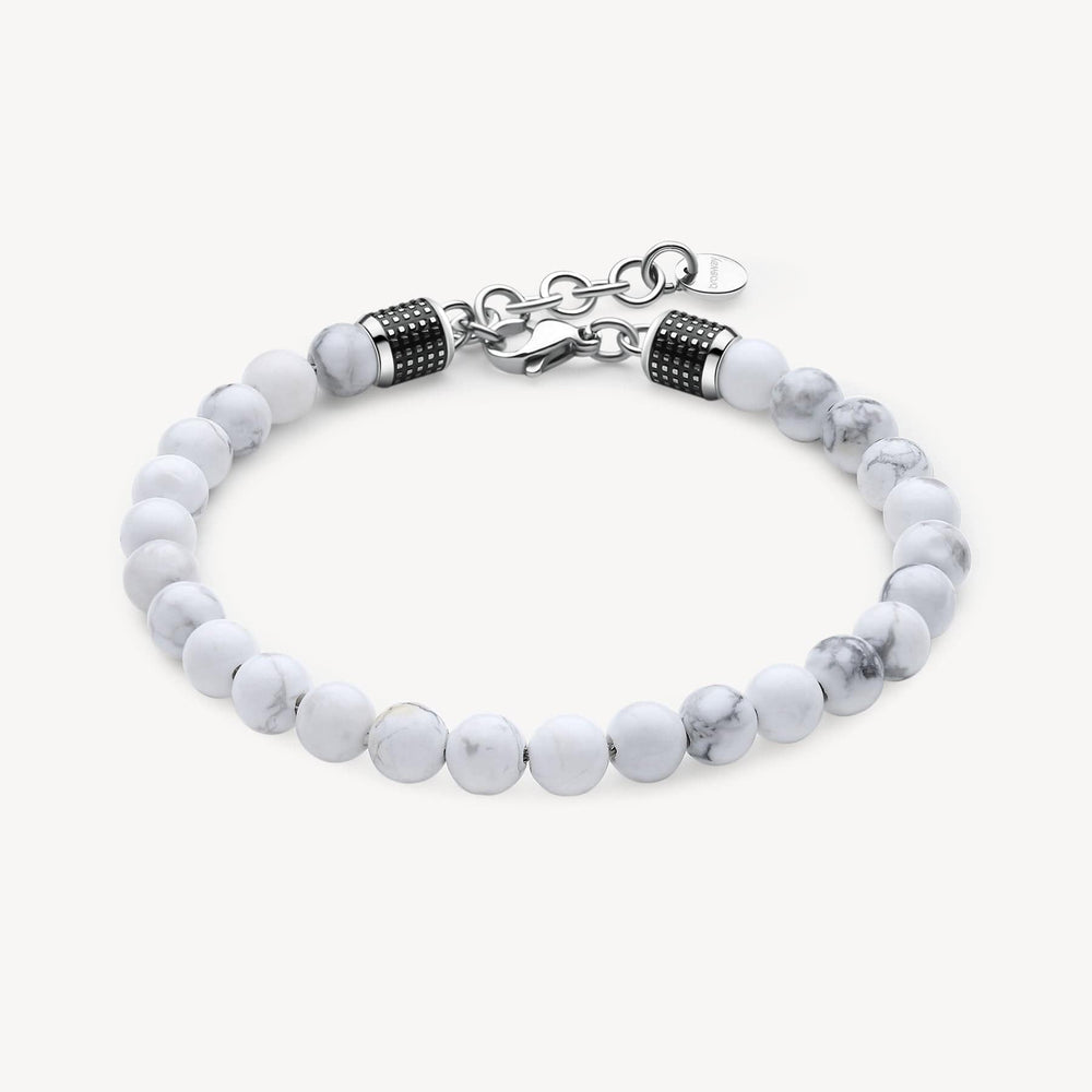 
                      
                        BRC-SS Stainless Steel and Owite Bead Bracelet
                      
                    