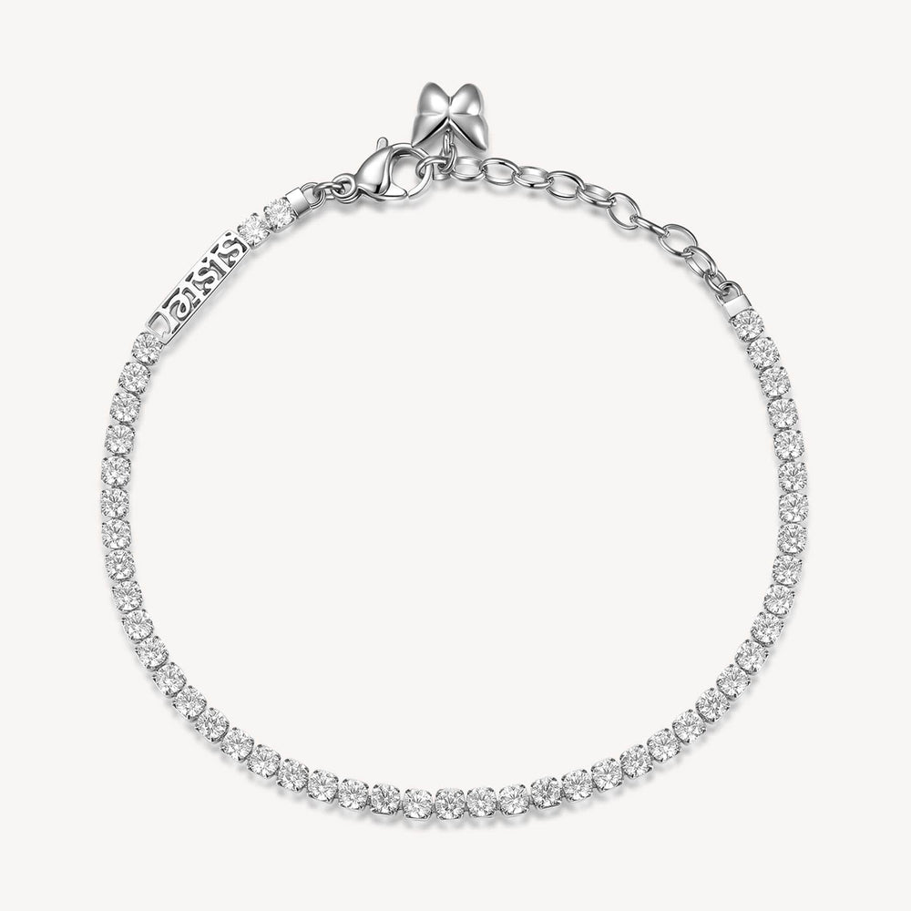 
                      
                        BRC-SS Stainless Steel Crystal Line Bracelet with Sister
                      
                    