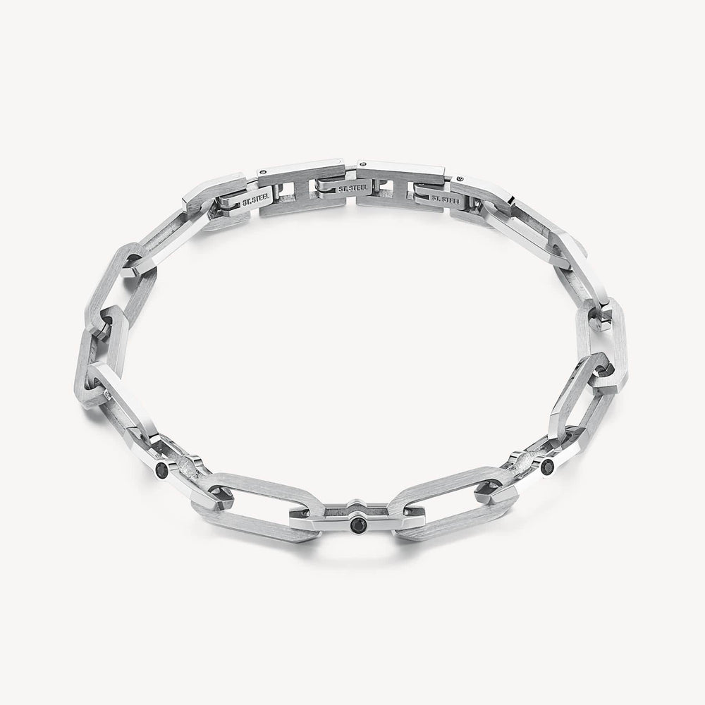 
                      
                        BRC-SS Stainless Steel with Black Crystal Bracelet
                      
                    