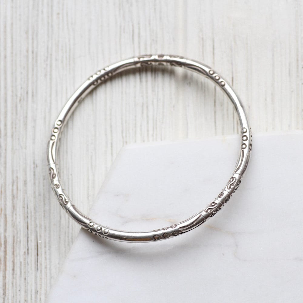 BRC Stamped Pattern Bangle