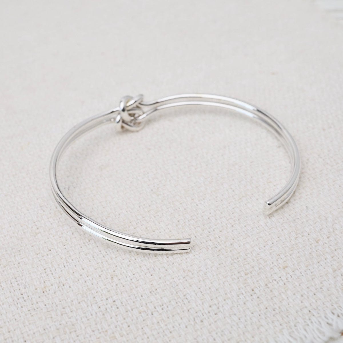 Sterling Silver sale Love Knot Cuff Bracelet